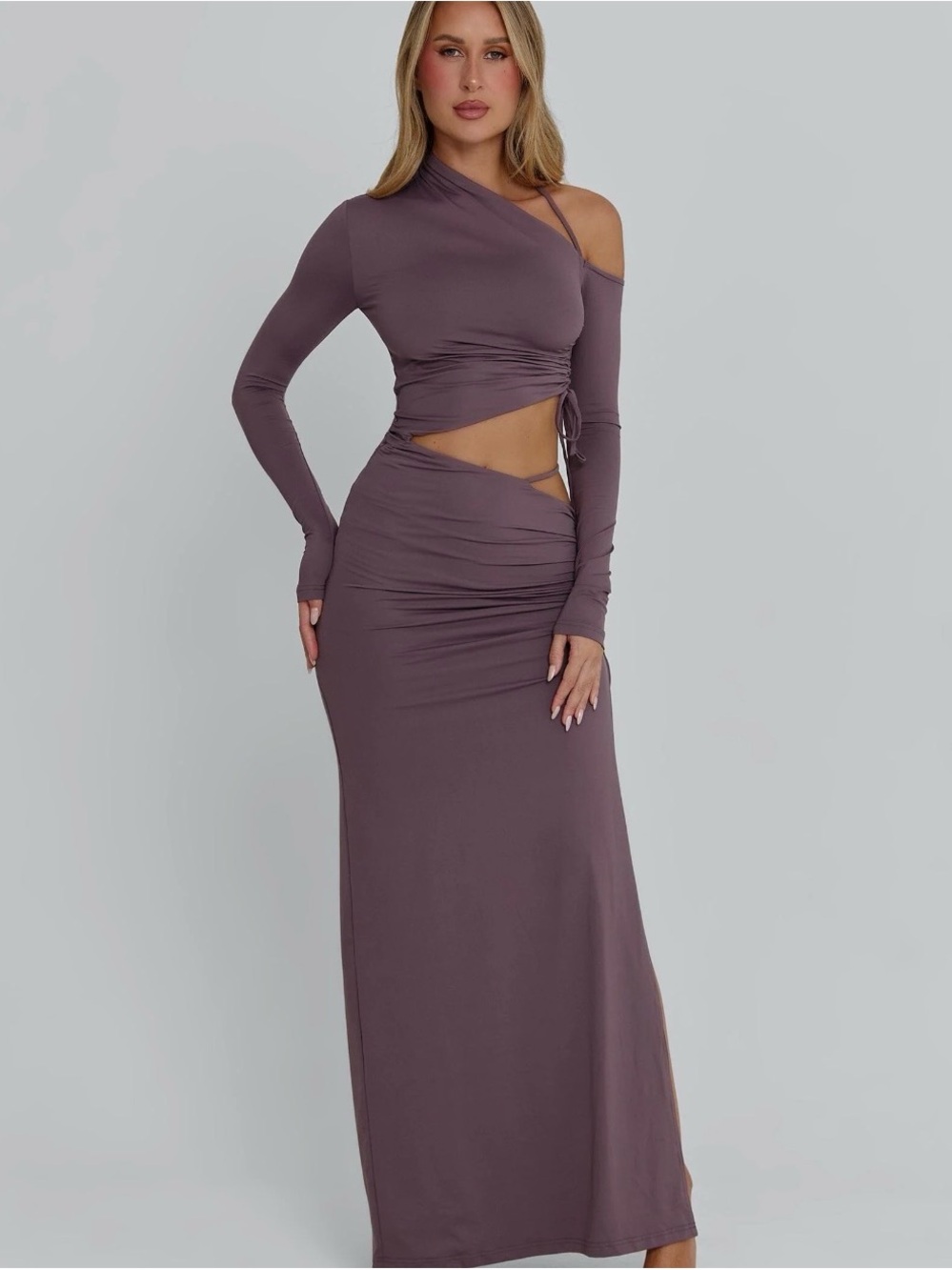 Outcast Maxi Dress in Dusty Mauve
